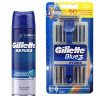 Zestaw GILLETTE maszynka do golenia BLUE 3 HYBRID + pianka