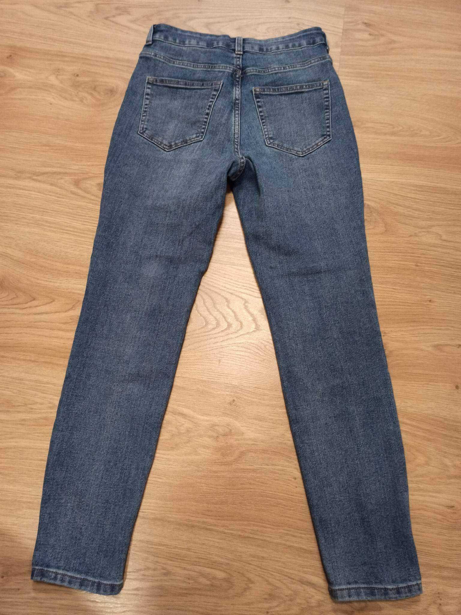 Spodnie jeansowe H&M slim high 38