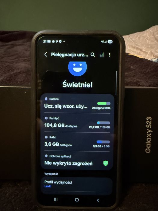 Samsung Galaxy s23 po gwarancji 128GB