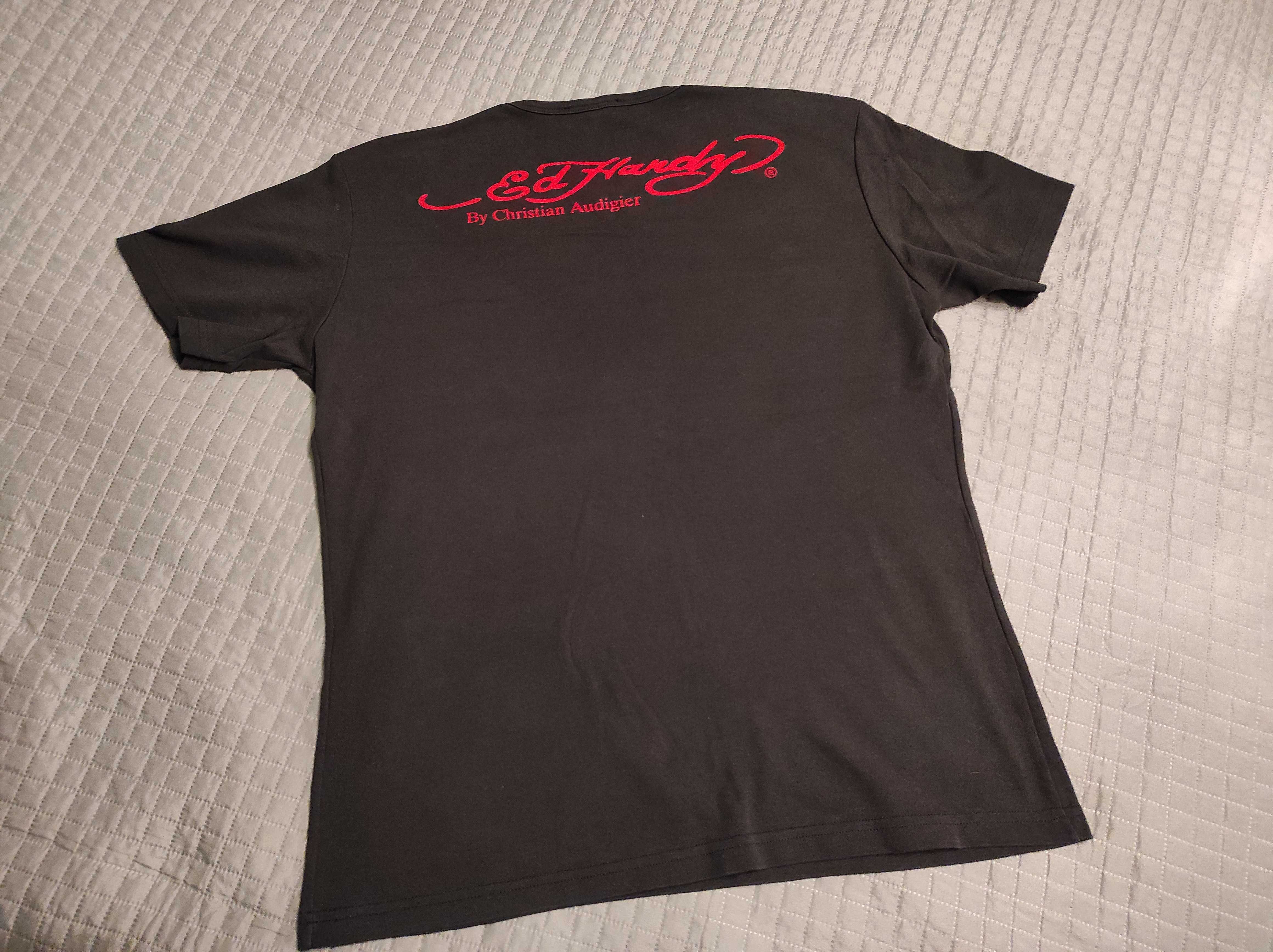T-shirt, koszulka - ED HARDY - SUPERSTAR - rozmiar XXL
