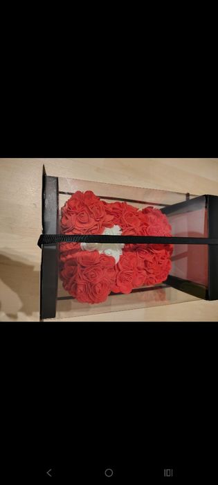 Miś z różyczek nowy