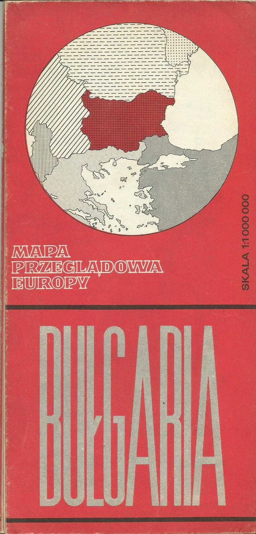 Stare mapy przeglądowe Europy, 1982 / 85 r. PRL