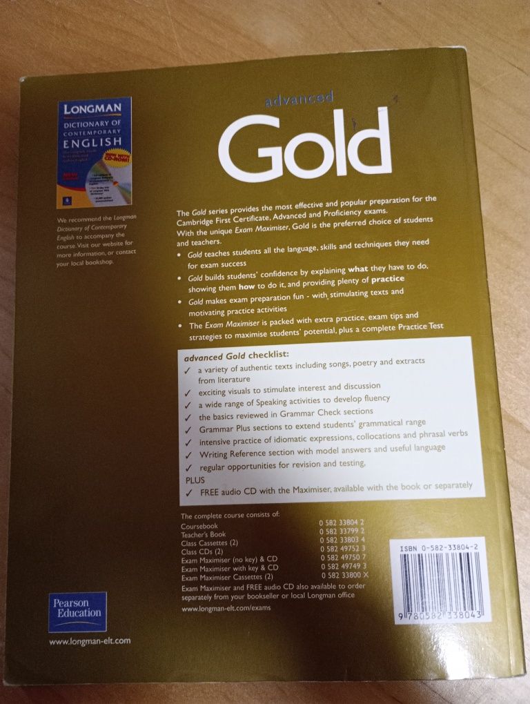Advanced Gold coursebook