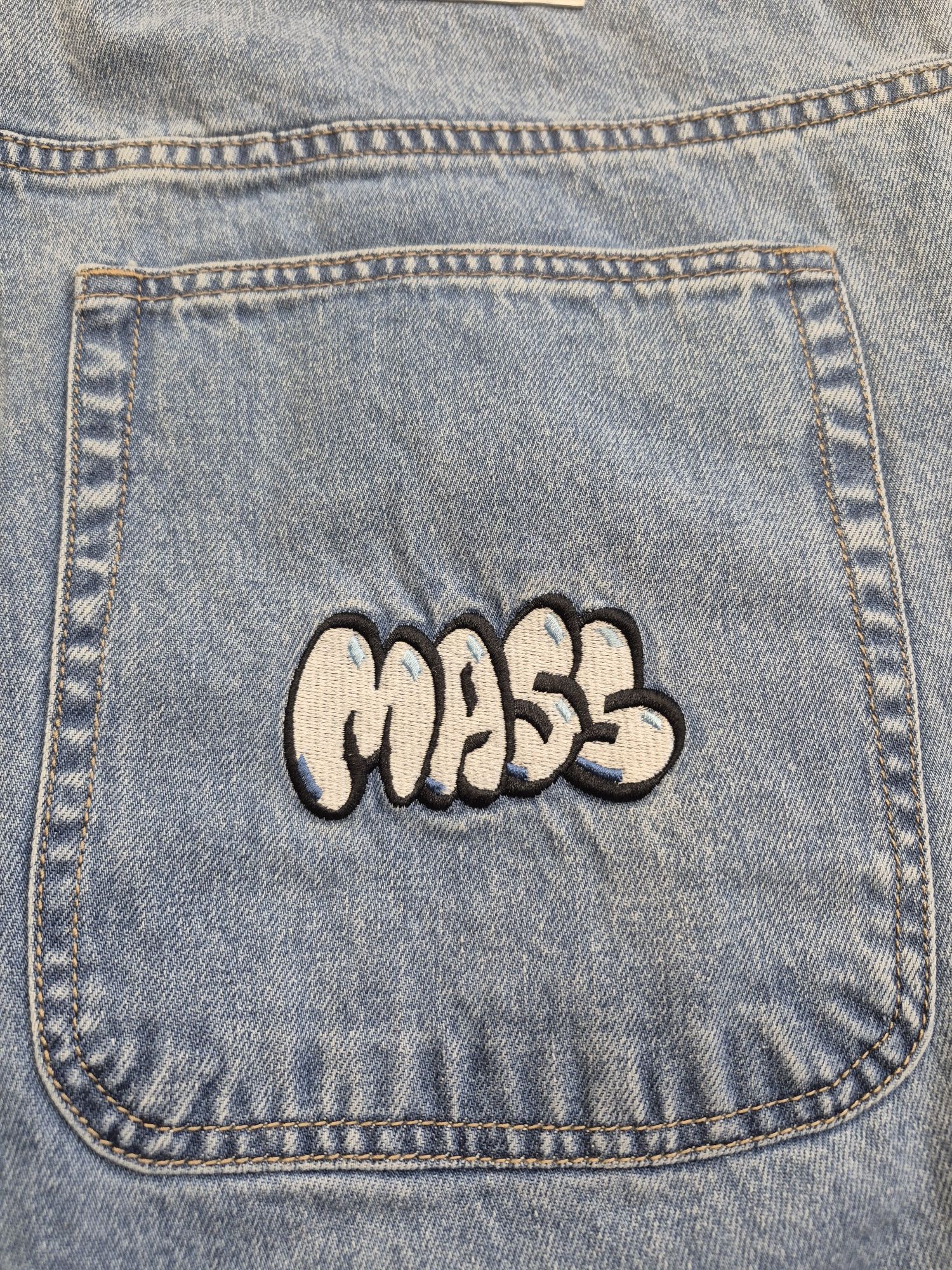 Spodnie męskie dżinsowe baggy Mass Denim skate hip hop
