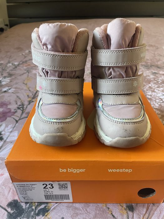 Детские зимние ботинки WEESTEP р 23 (стелька 15см)