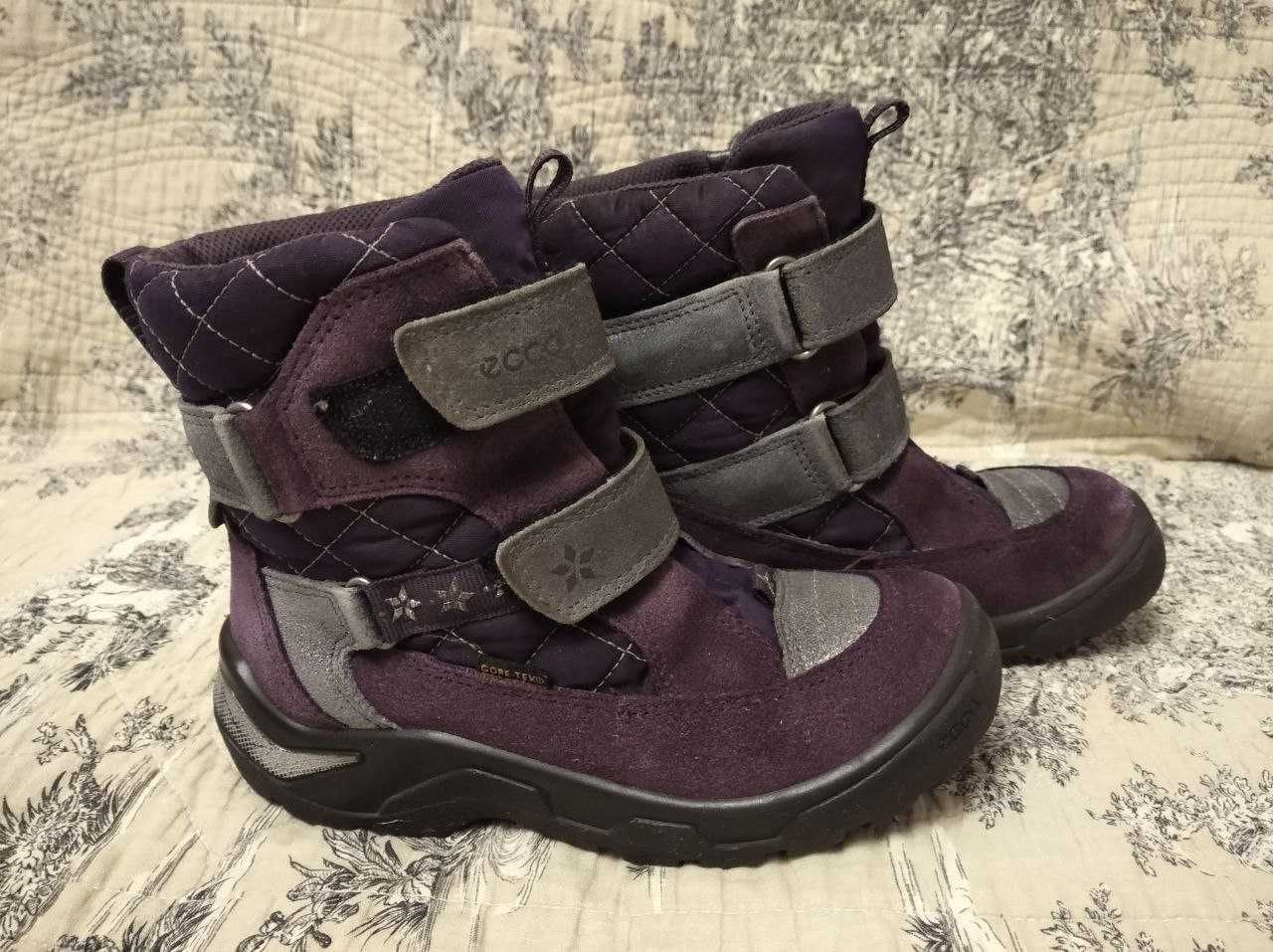 Зимние сапоги Ecco 30 р. 19 см.,в отличном сост.GORE-TEX