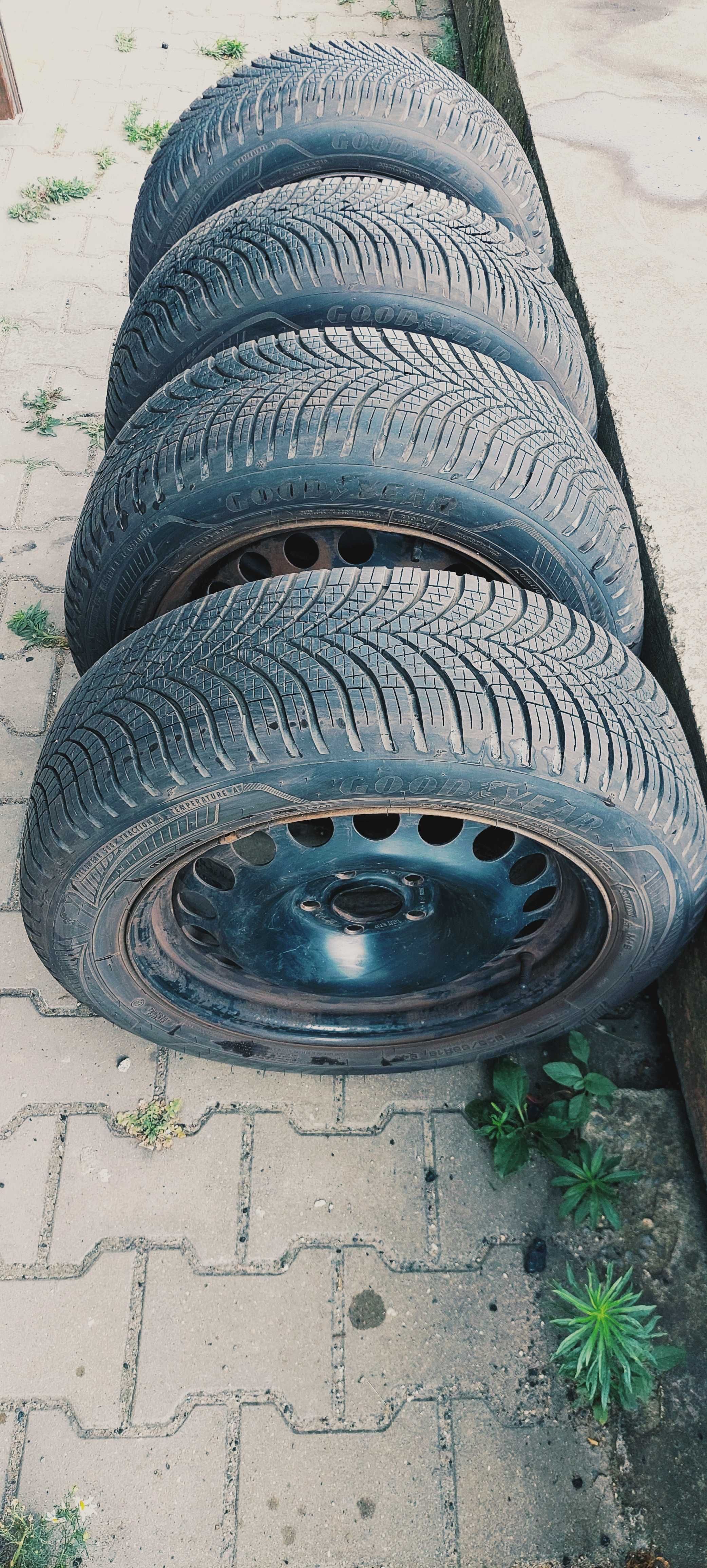 Opony całoroczne GOODYEAR VECTOR 4SEASONS 205/55/16  + 4 FELGI STALOWE