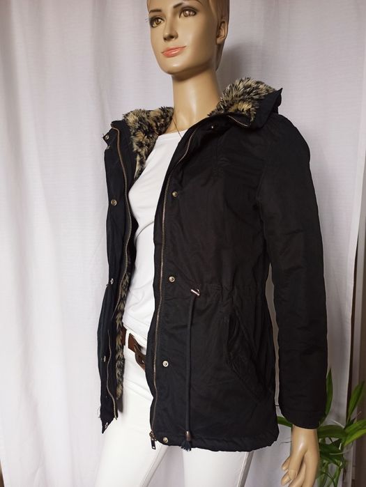Sg Czarna kurtka damska 38 , M parka damska 38 , M