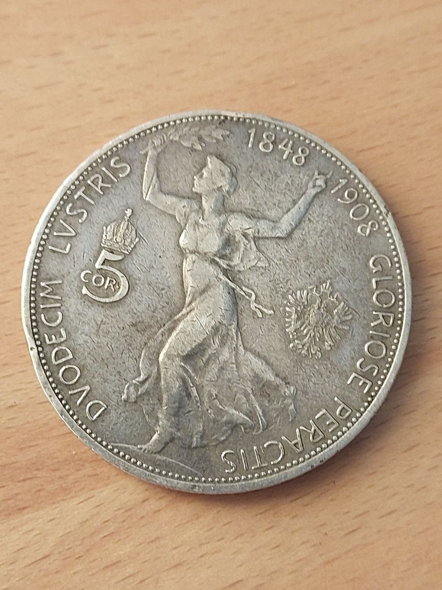 5 koron srebro Franciszek Józef