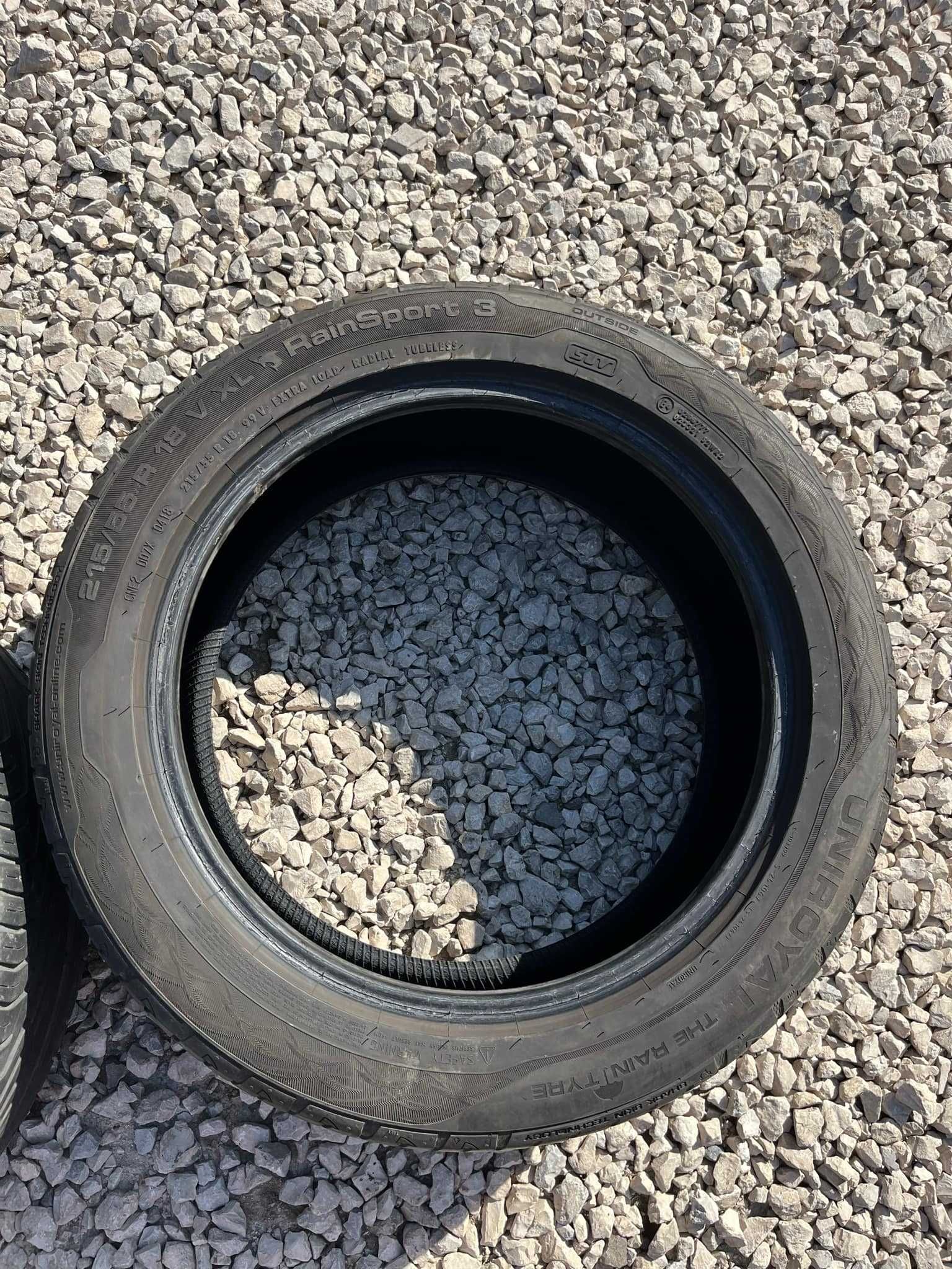 Opony 215/55R18 Uniroyal RainSport 3 Lato 2sztuki 5mm bieżnika