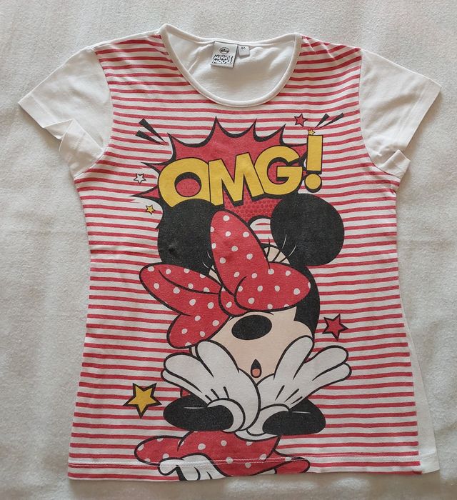 Lote 3 T-Shirts Minnie, 7-8 A