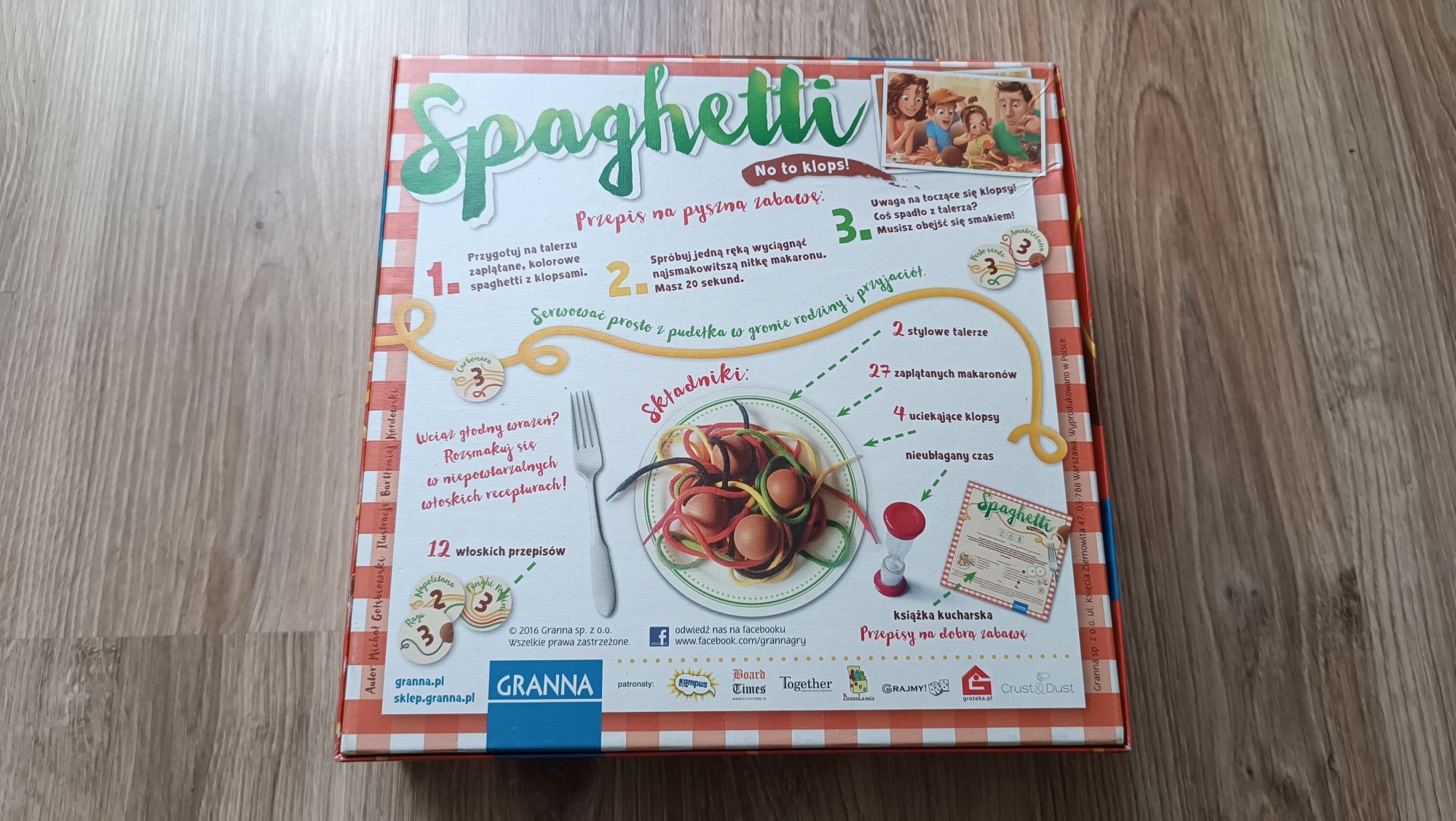 Gra zręcznościowa planszowa Spaghetti, Granna, 6+