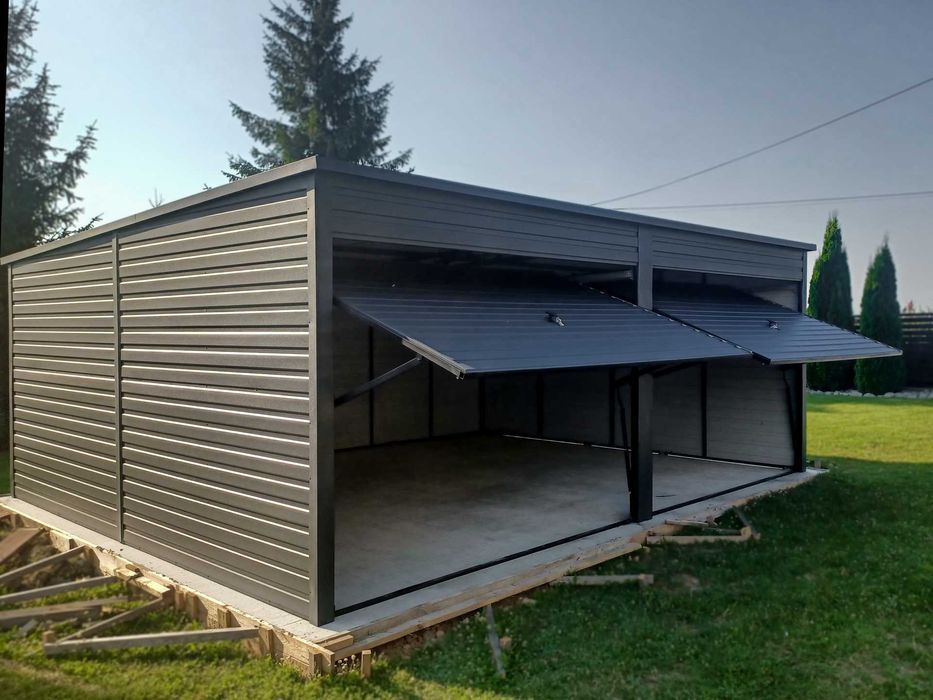 Garaż blaszany Ocynkowany Profil zamknięty Każdy wymiar Dostawa GRATIS