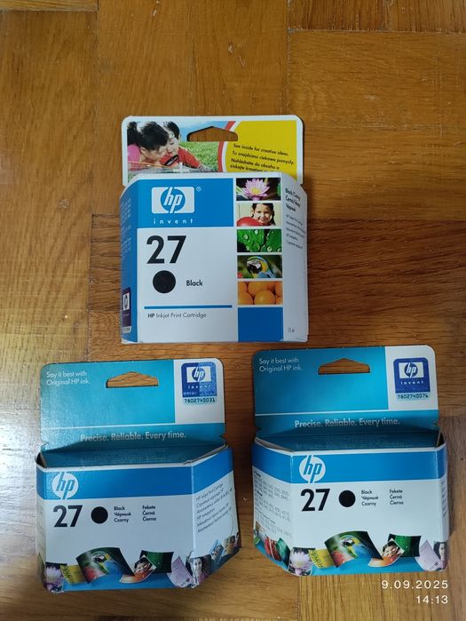 Tusz HP 27 czarny zestaw