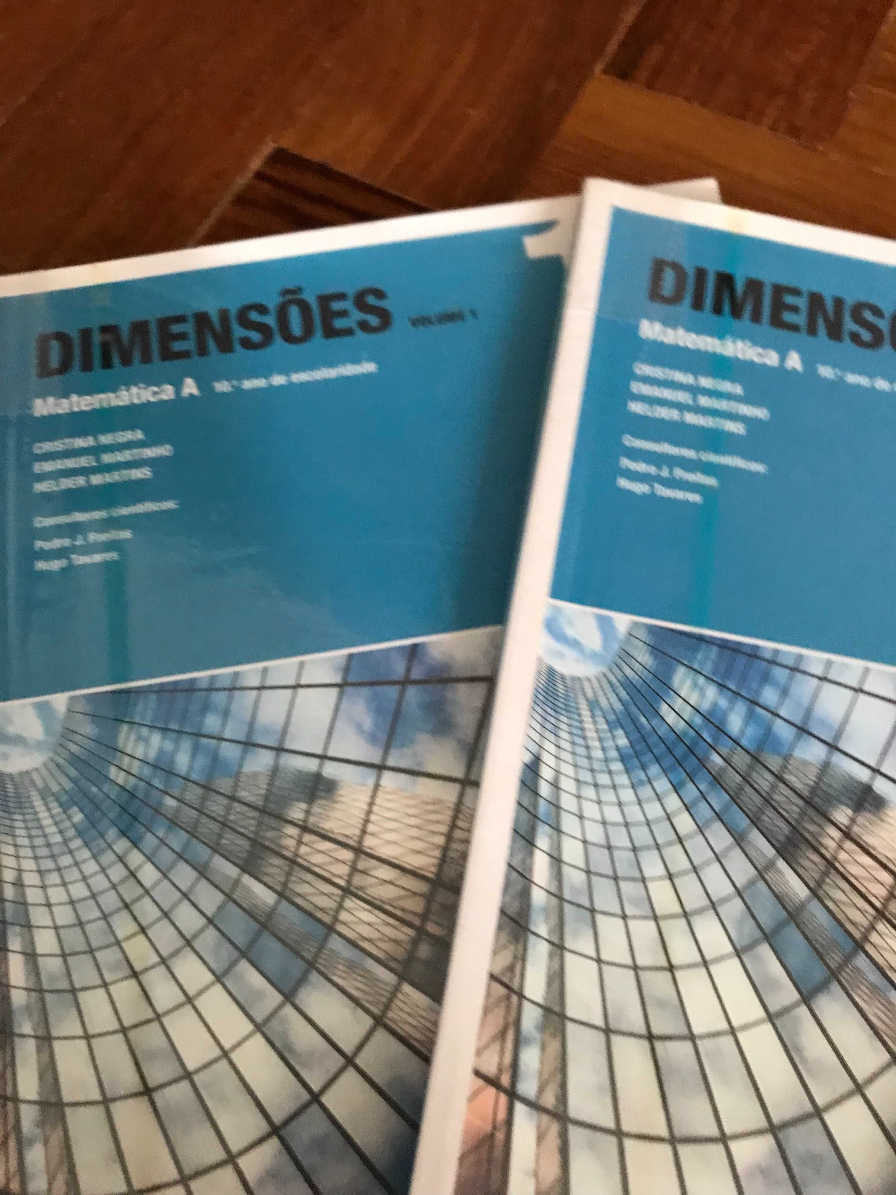 Dimensões -Matemática A - 10º ano - volumes 1, 2, 3 e Atividades