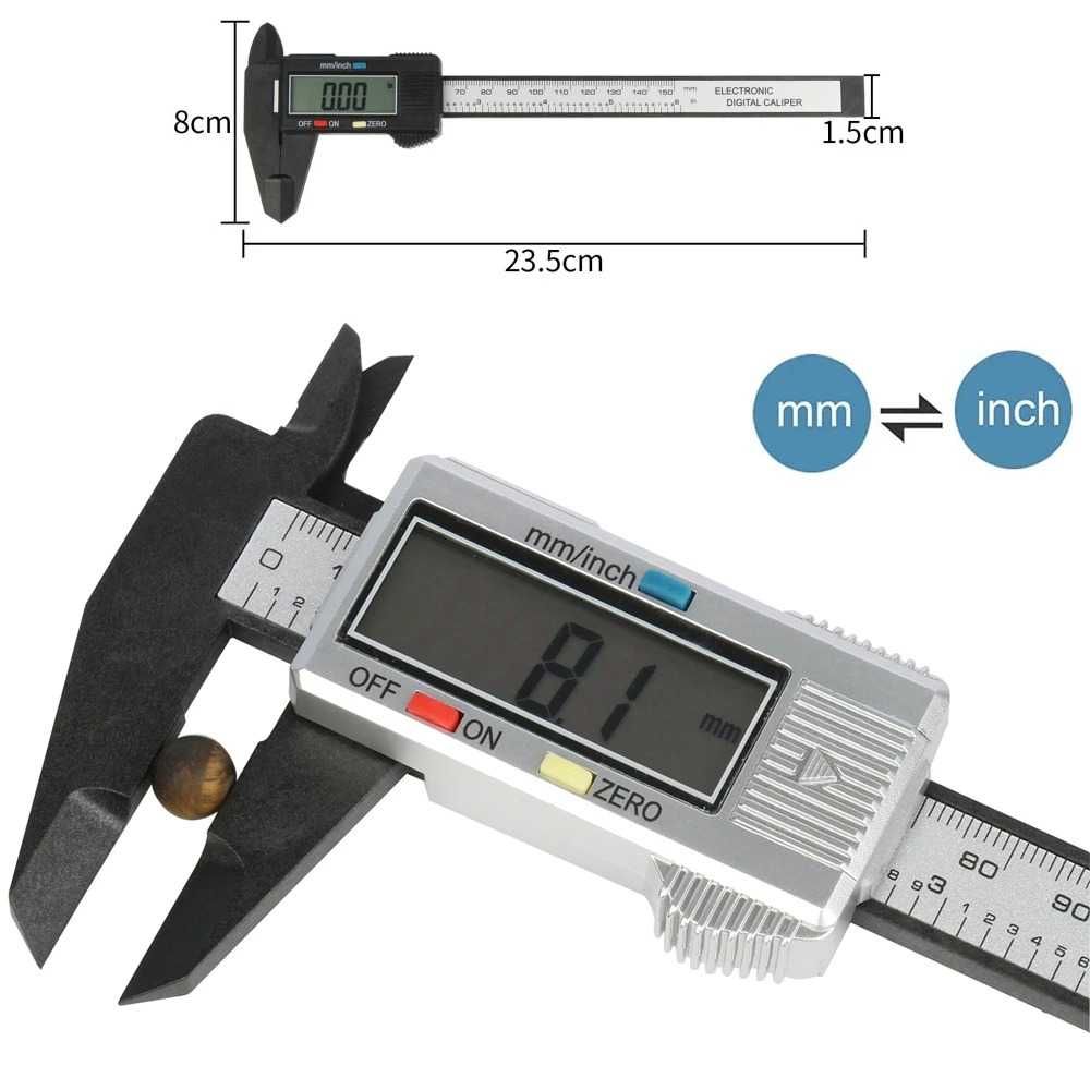 Paquímetro / caliper / paclise Digital Profissional 150mm - NOVO