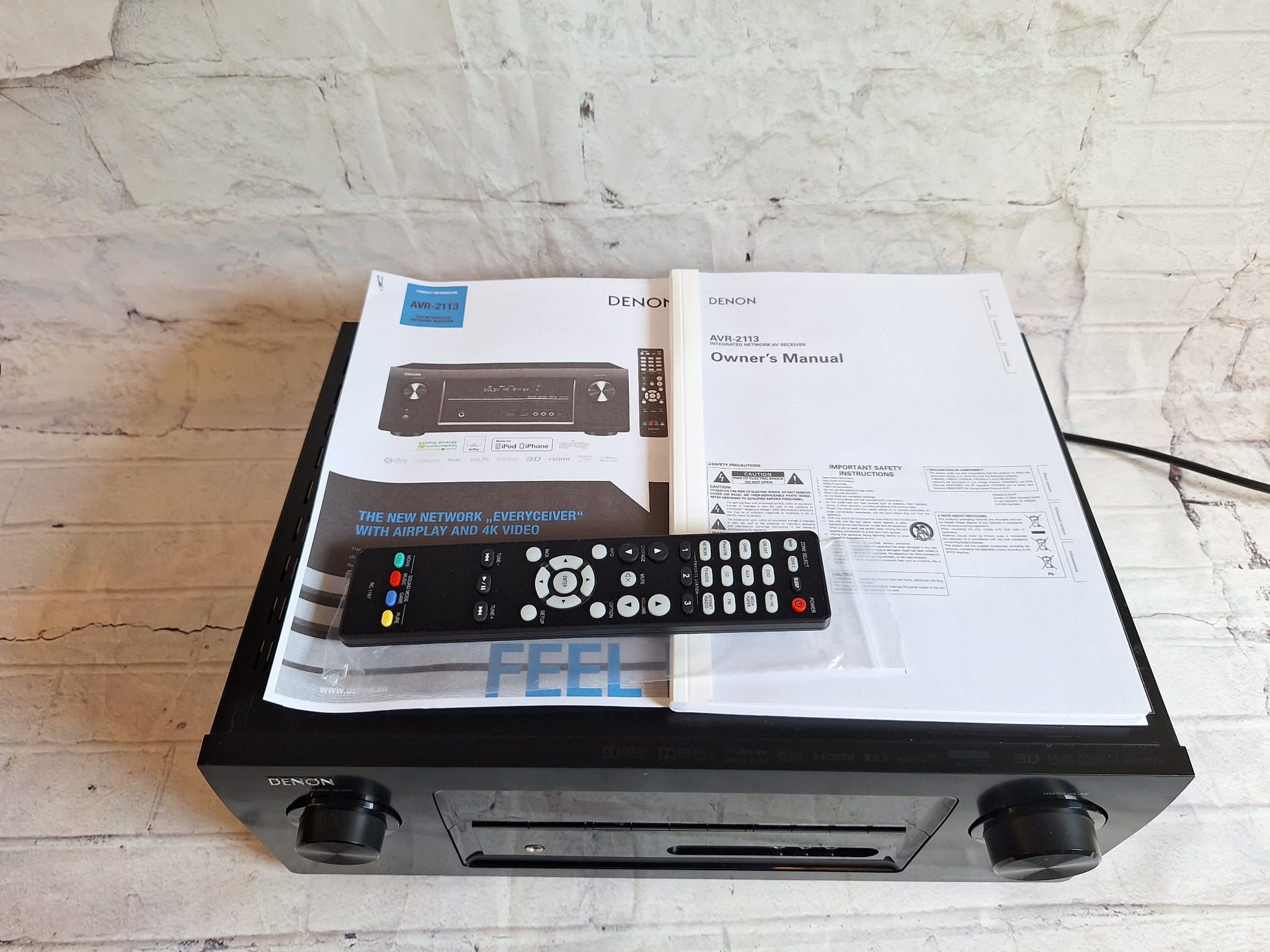 Amplituner 7.1  Denon AVR-2113  Arc optyk 4k dlna vtuner
