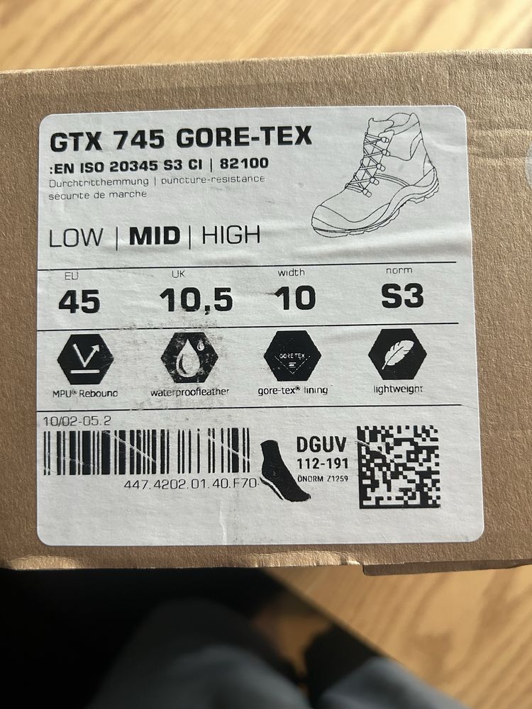 Buty robocze atlas 745 gtx 45
