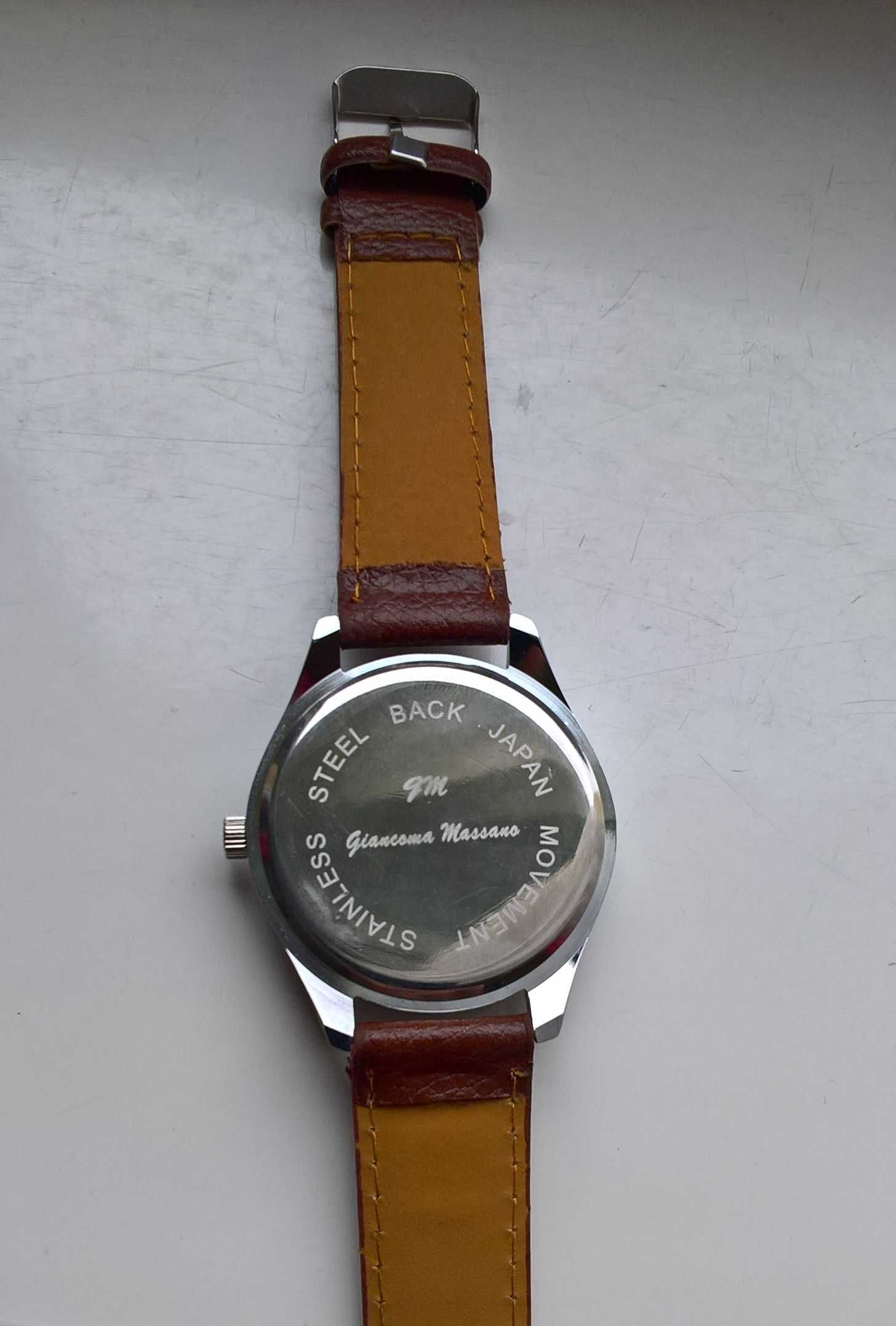 Zegarek męski kwarcowy G.M. nowy, retro , vintage