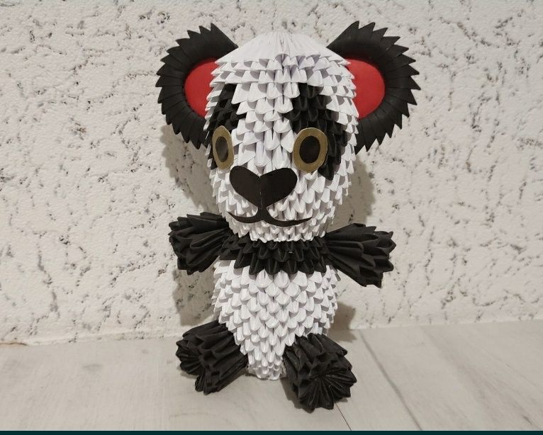 Panda origami modułowe 3D