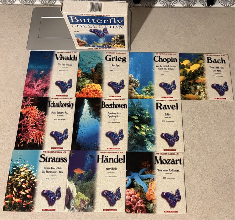 Klasyczna myzyka 10 CD Vivaldi Chopin Bach Strauss Mozart Handel Ravel