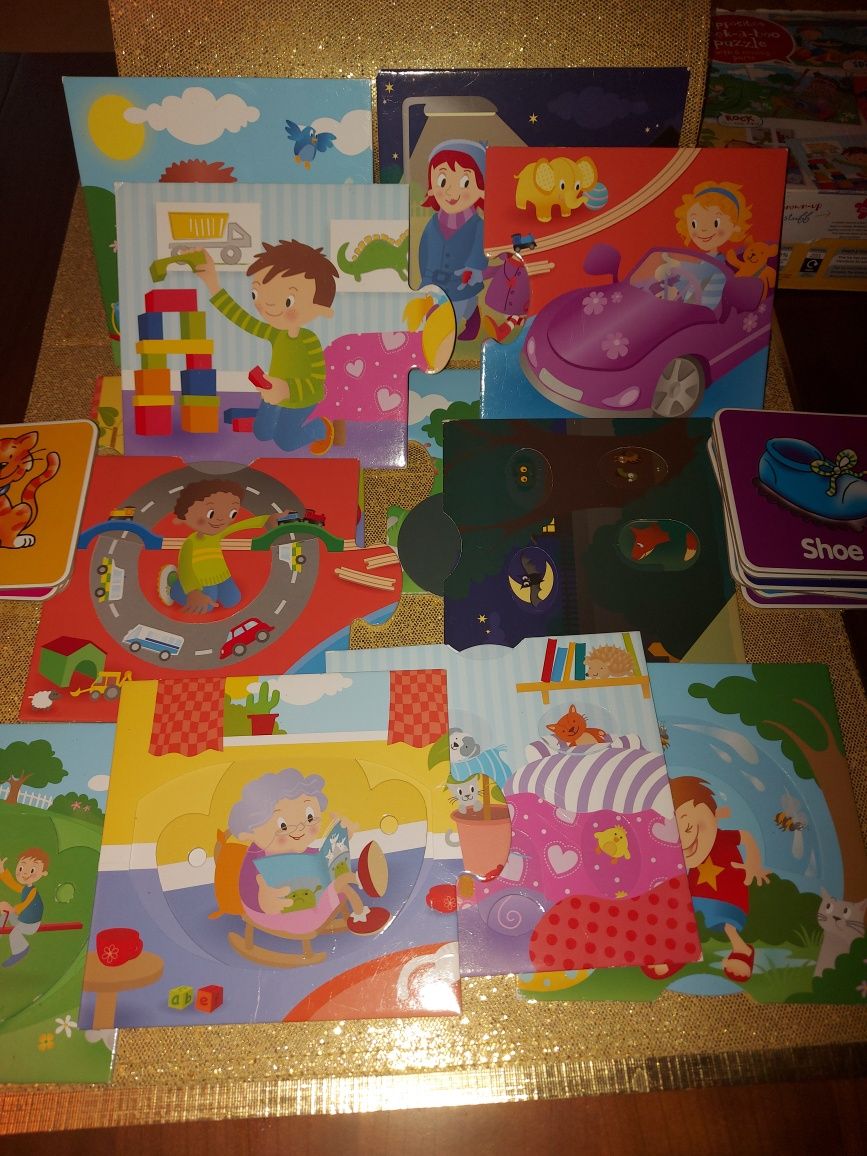 Puzzle M&S  12 dużych el. 6 ruchomych + GRATIS jęz ang 12+