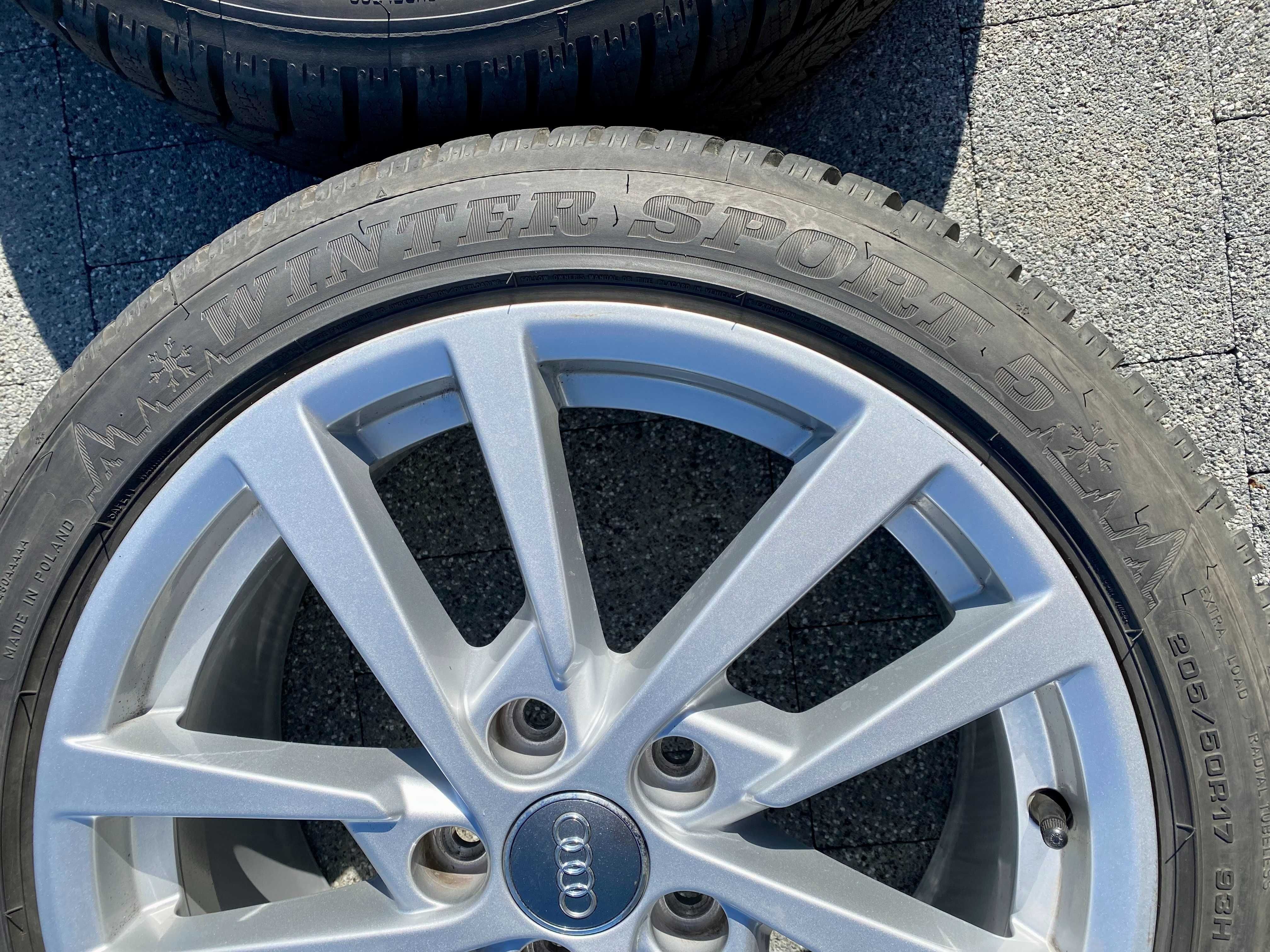Alufelgi AUDI 5X112 17 7,5Jx17H ET 51 Oryginalne jak nowe plus opony