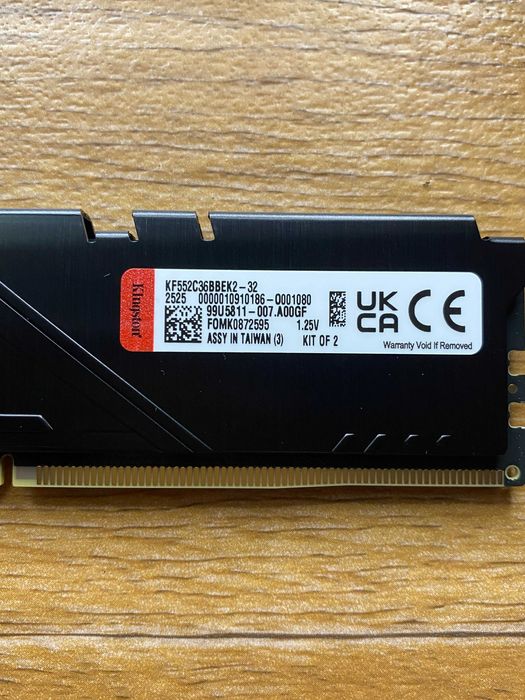 Kingston Fury Beast 2 x 16 32 gb гигабайта 5200 Mhz DDR5 новая new