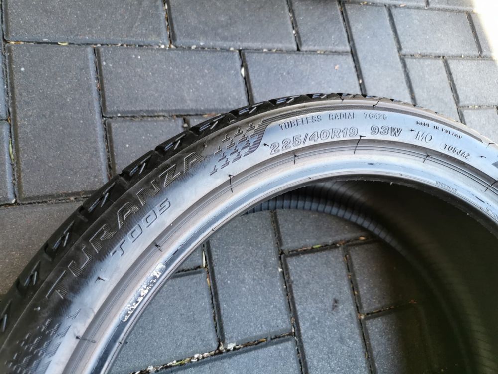 225/40 93W R19 BRIDGESTONE Turanza T005 5.5mm 2021r Letnie 2szt Opony