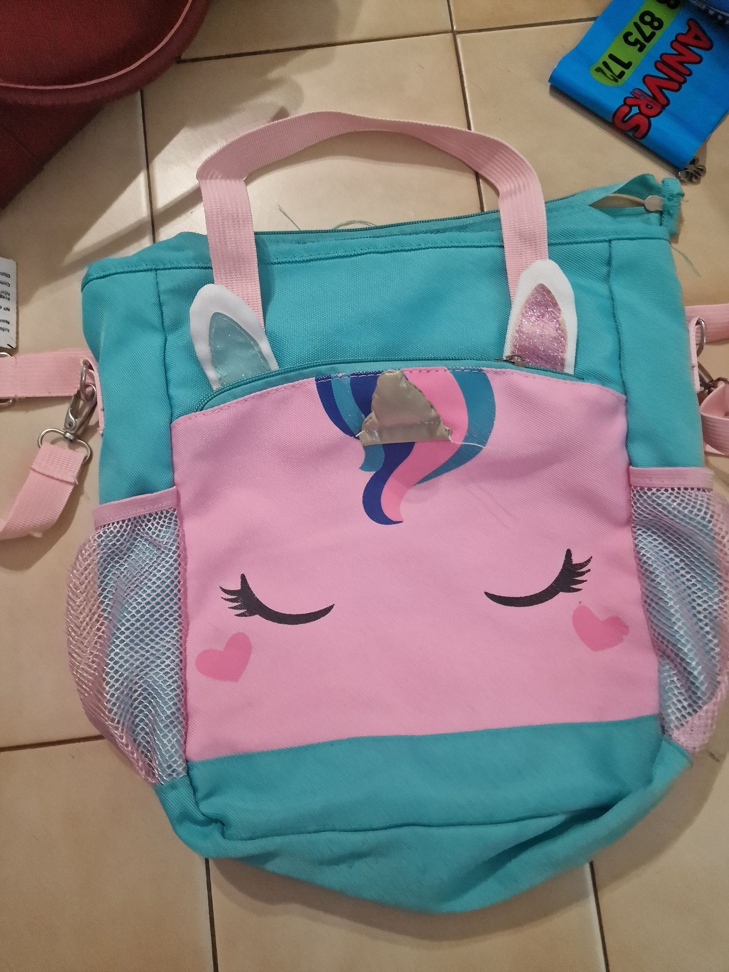 Mochila Unicórnio + Lancheira