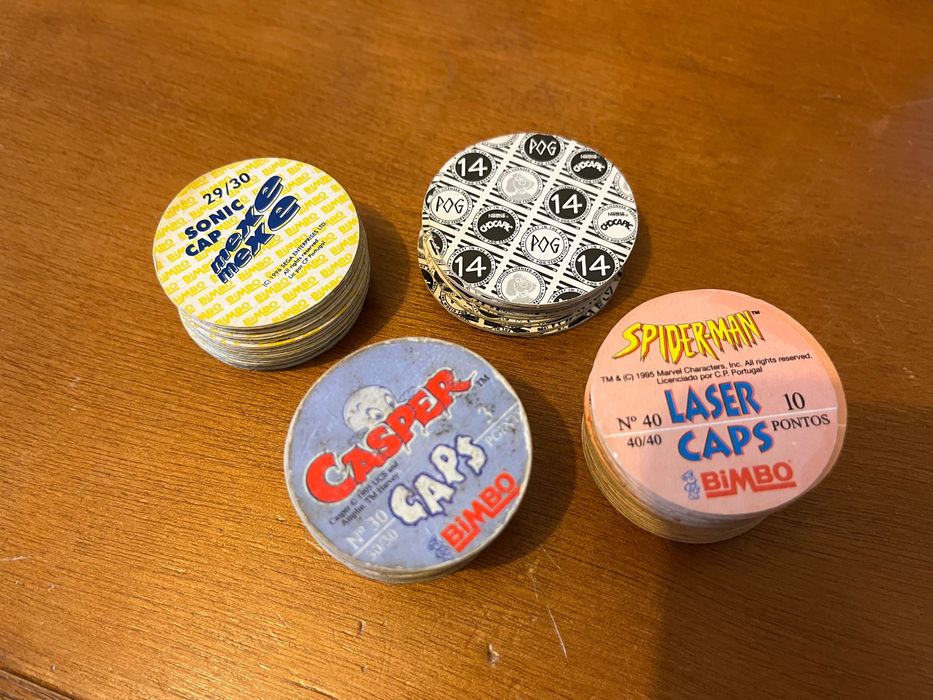 Tazos Spider-Man Casper Sonic Spiderman