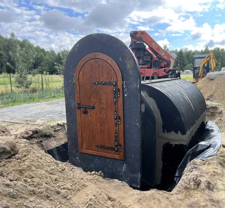 Piwnica betonowa z montażem dach kopułowy lub płaski Montaż Producent