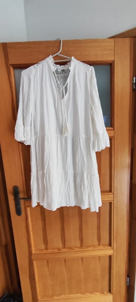 Sukienka biała Boho