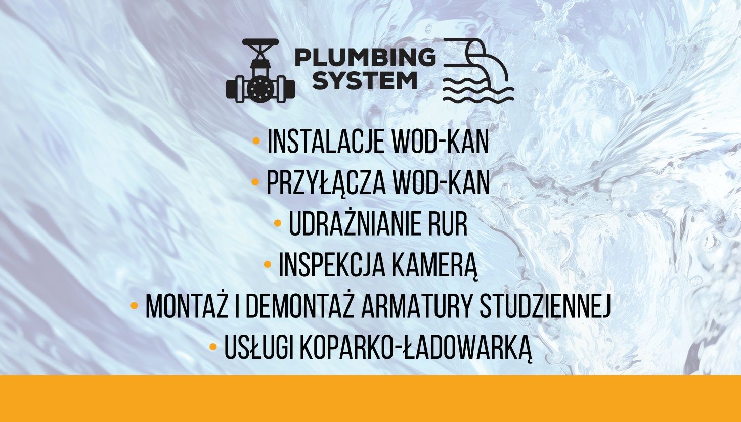 Montaż szamb, usługi minikoparką, hydraulik PLUMBING SYSTEM