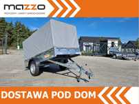 Neptun DOSTAWA Przyczepka 236x129x110cm N7-236 ptw Lekka przyczepa jednoosiowa ze stelażem i plandeką h-110cm! UCHYLNA!GN128  Neptun 236x129x110 cm Lekka przyczepa ze stelażem i plandeką GN128