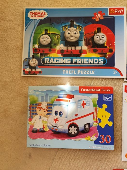 Puzzle Tomek i przyjaciele, zygzak i złomek i inne