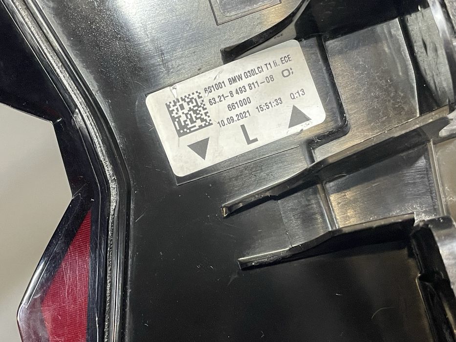 Оригінал стопи bmw g30 5 series рест lci фонарі європа жовті