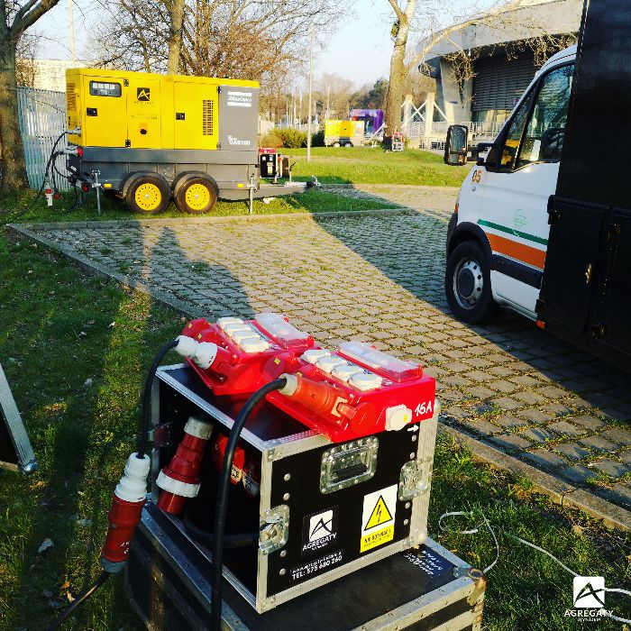Agregat prądotwórczy Honda Fogo Atlas Copco Adler Wynajem Zasilanie