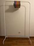 Suporte p/cabides, branco