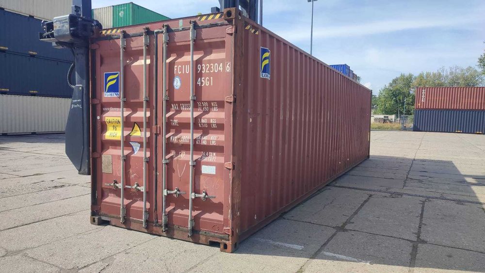 Kontener morski 40HC – suchy, szczelny