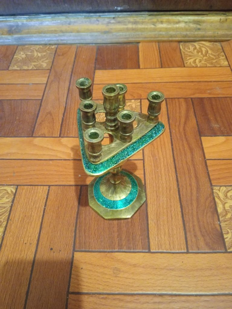 Подсвечник латуневый