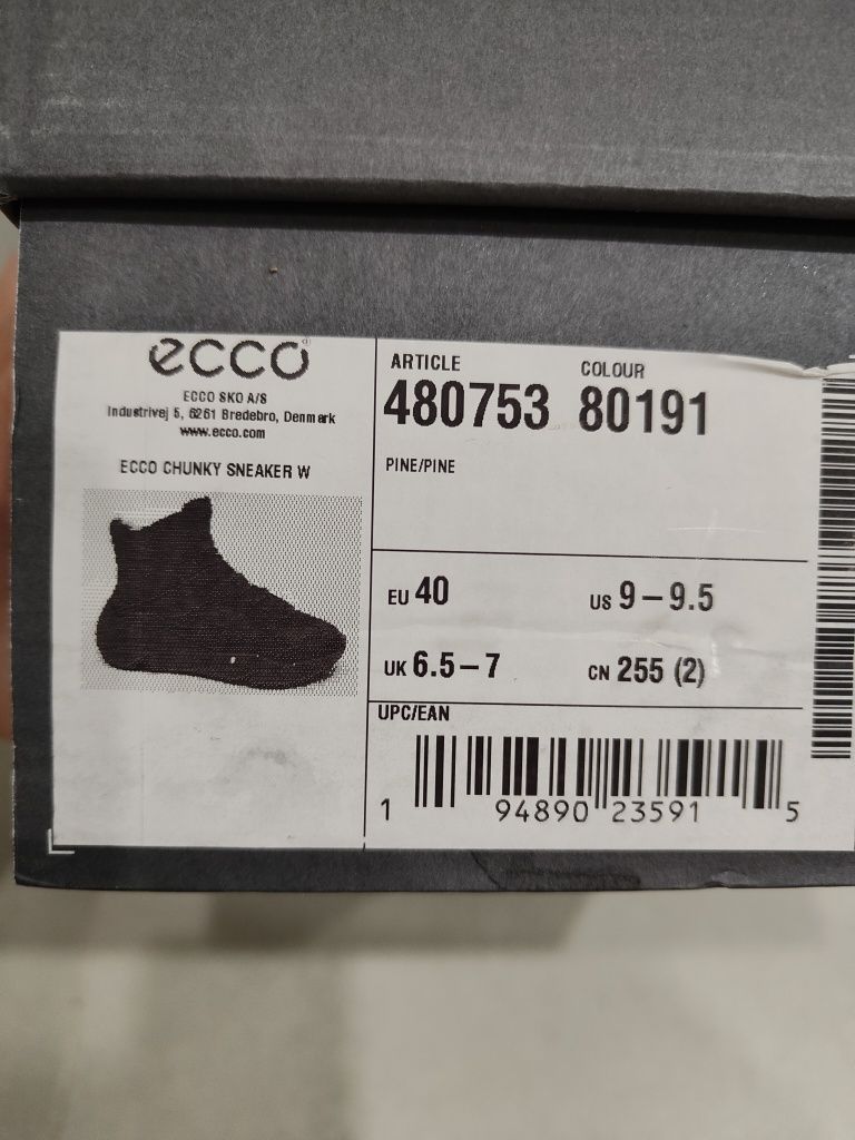 Кросівки хайтопи Ecco Chunky Sneaker W