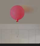 Lampa led rozowy balon