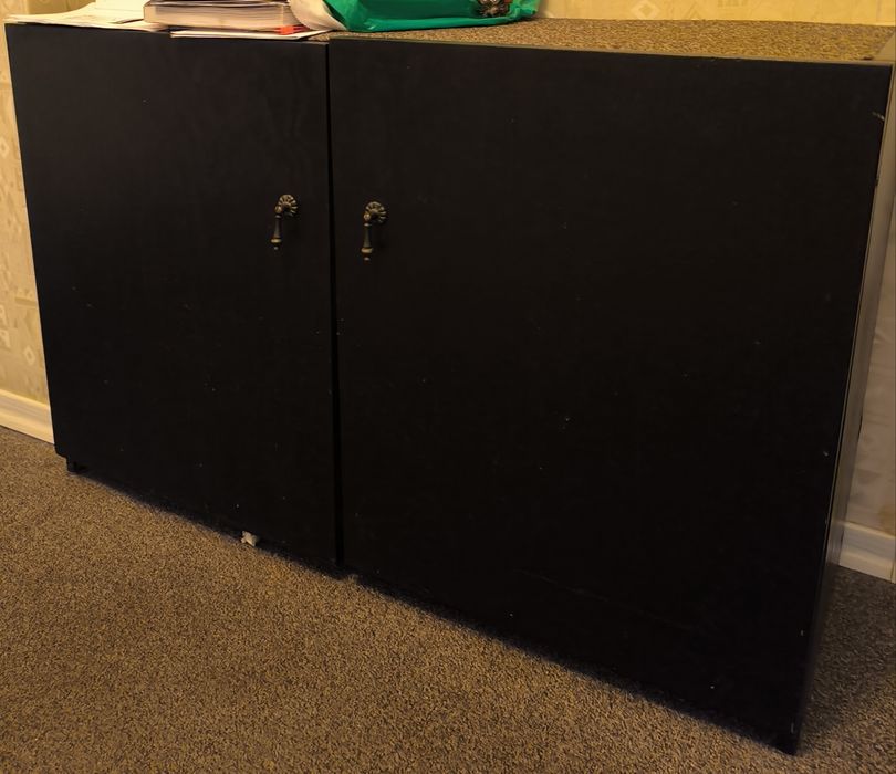 Szafka do butów ciemny mahoń