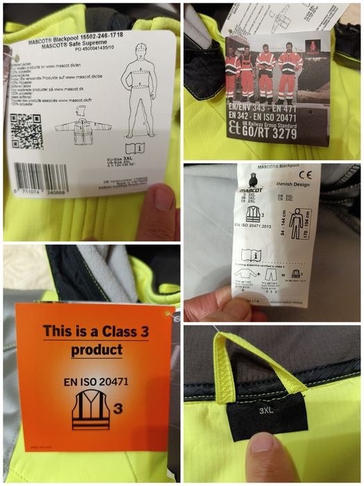 Рабочая  Зимняя куртка Softshell MASCOT SAFE SUPREME 2XL-3XL strauss