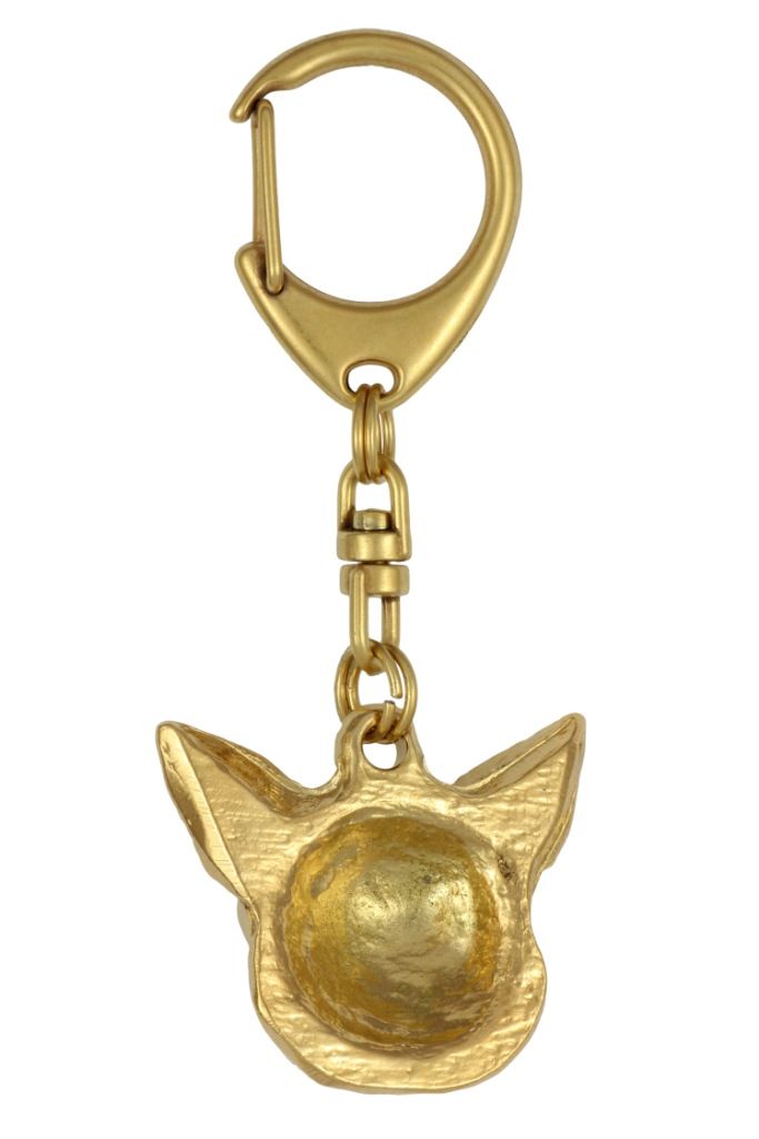 Chihuahua krótkowłosy brelok pozłacany w pudełku Art-Dog