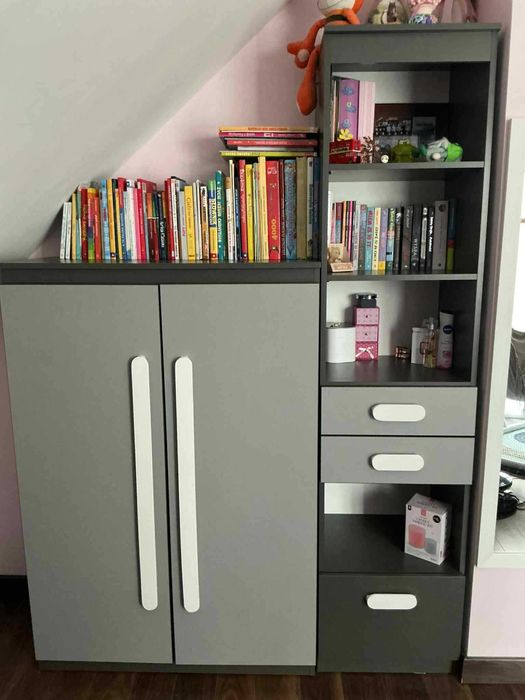 Meble dziecięce / młodzieżowe Agata Play, duży zestaw 8 elementów