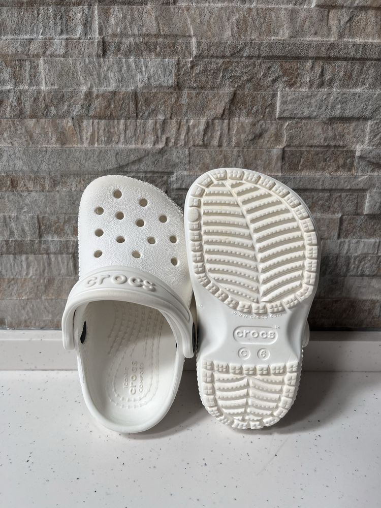 Детские шлёпанцы Crocs (белые)