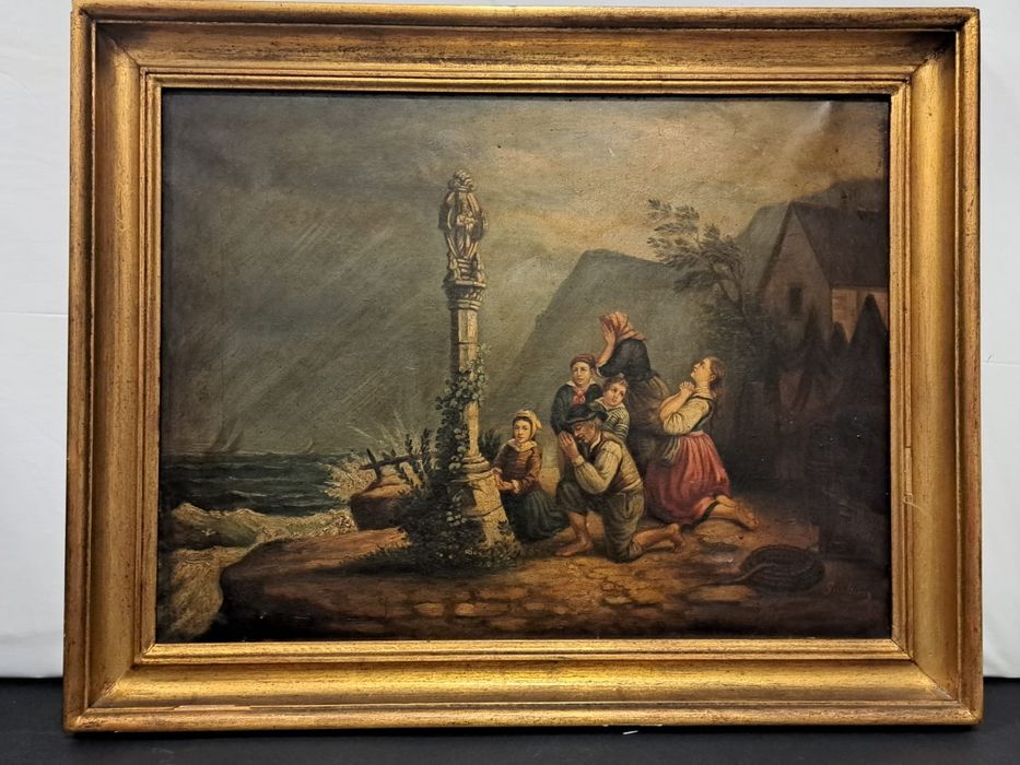 Quadro a óleo antigo