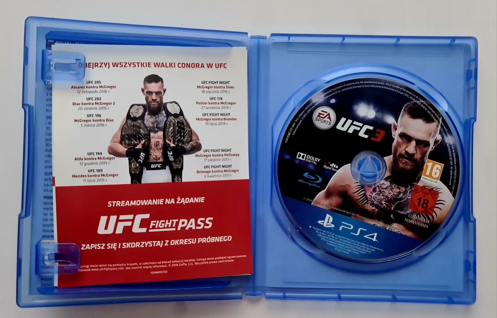 PS4 gra UFC 3 stan bardzo dobry